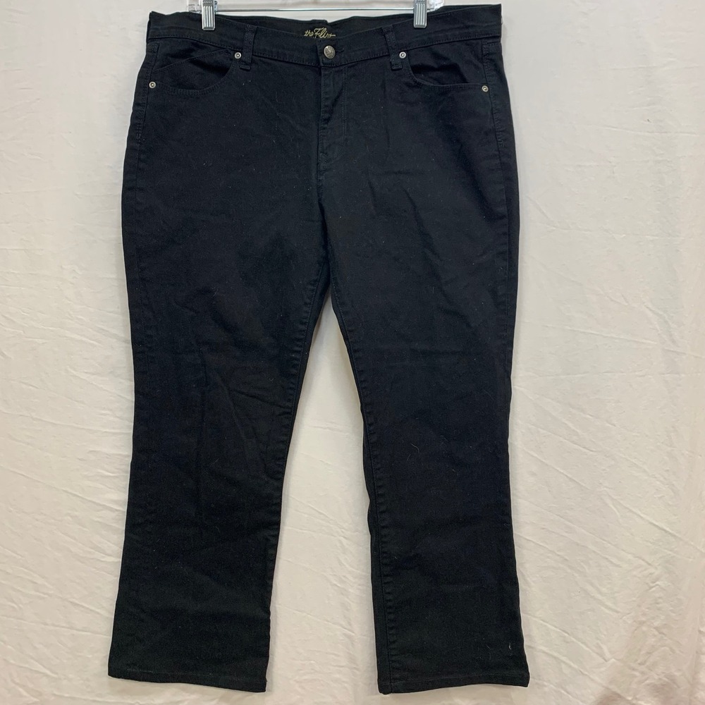 Old Navy The Flirt Black Mid Rise Bootcut Jeans Womens Size 16 Regular Stretch